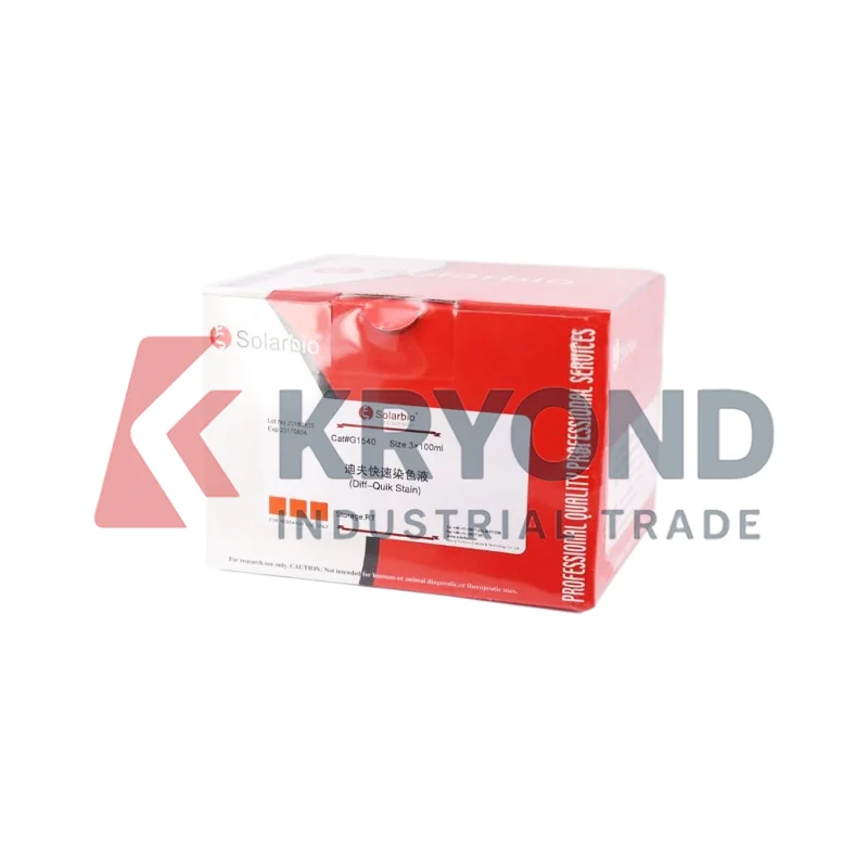 SOLARBIO DIFF-QUICK STAIN KIT for Fast Staining and Sample Preparation in Laboratory Includes Fixative Original Product