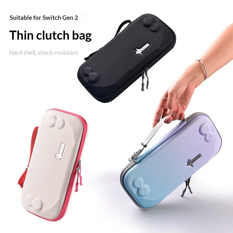Hard Carrying Case For Switch 2 Shockproof Protective Handbag Portable Storage Pouch Anti‑Scratch Travel Game Device Storage Bag