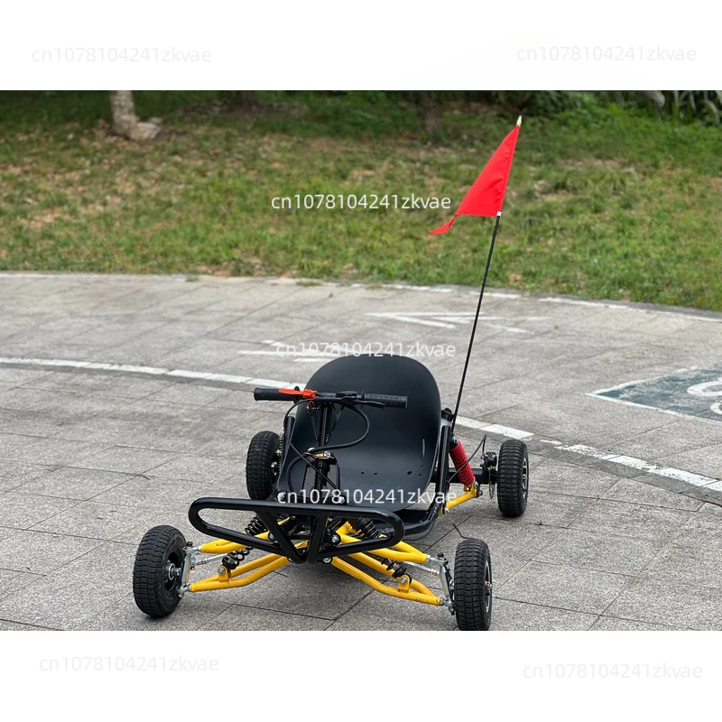 Off-Road Go-Kart Motorcycle Site Playground Tension Fuel Version Beach Net Red Mini Gasoline Portable