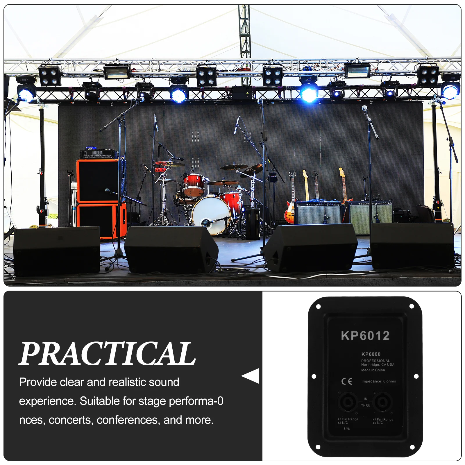 

Speaker Box Terminal Iron Square Base Loudspeaker Terminal Junction Box Stable Connection Speaker Cable Connector