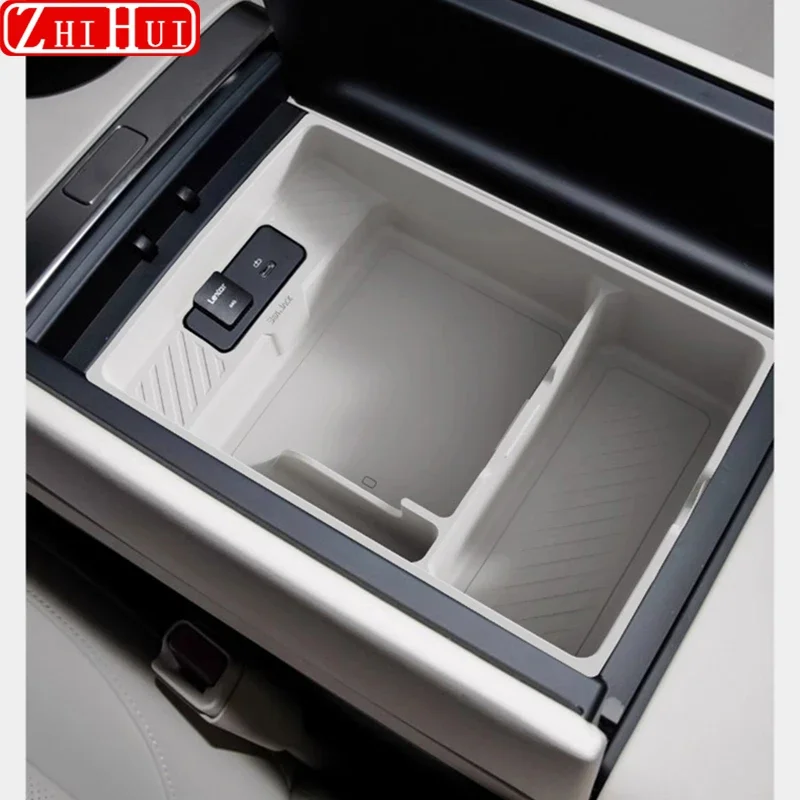 

For Li Lixiang L7 L8 2024 Restyling Car Styling Center Console Organizer Storage Silicone Armrest Storage Box Auto Accessories