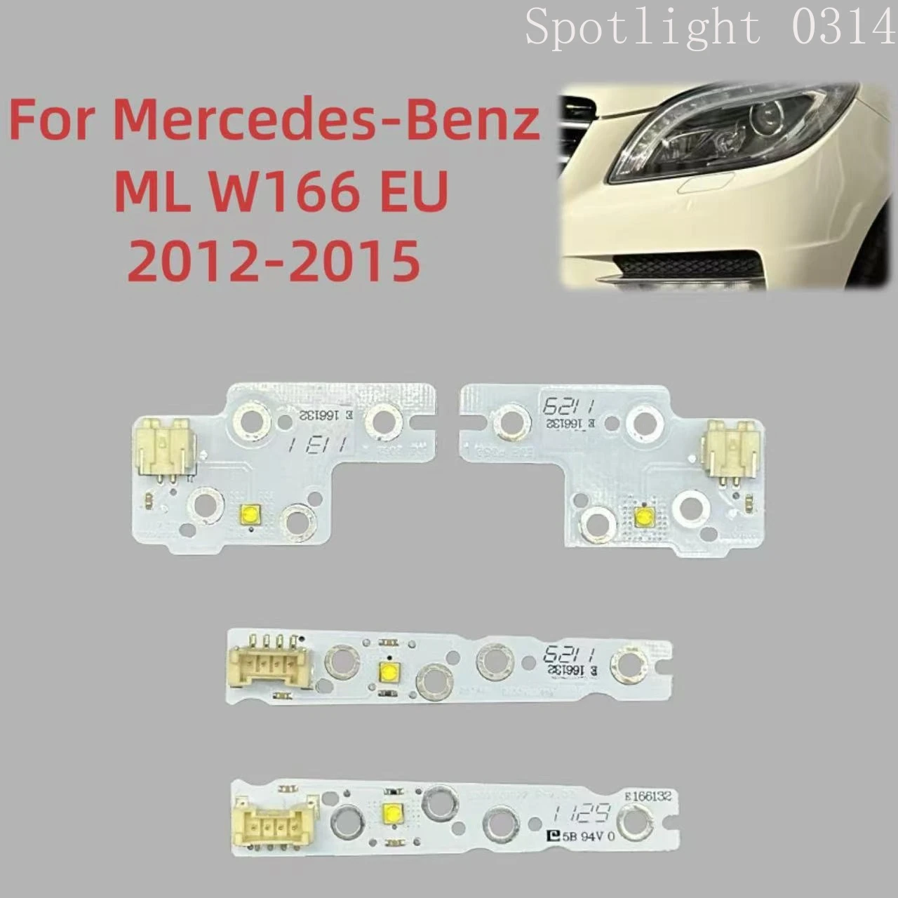 

For Mercedes Benz ML 2012-2015 White Light Headlight DRL Ballast Chip Circuit Board Light Source Board DRL Chip Car Accessories