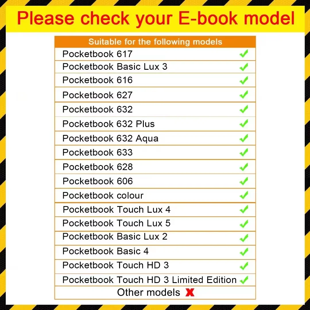 Protective Case for E-Book Reader Used Pocketbook PB634 Silicone Lightweight Verse Pro PB629 Soft Tablet Back Cover Anti Drop 6'