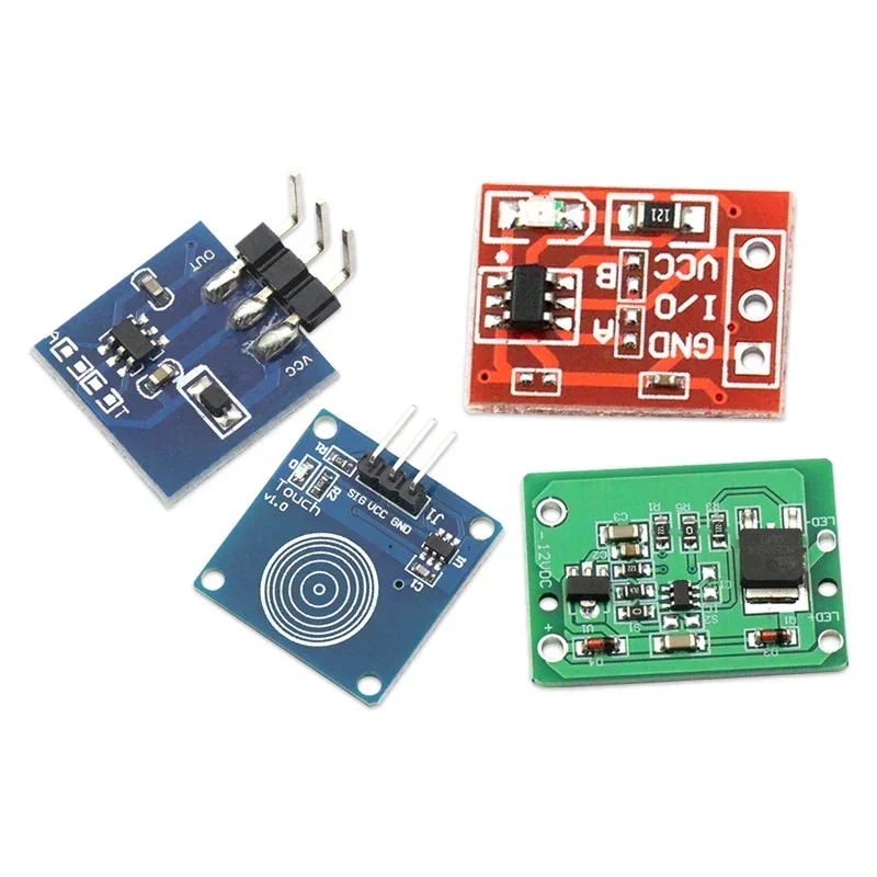 5PCS TTP223 Touch key module Capacitive touch switch 12V Dynamic latches Relay can be carried Digital touch sensor