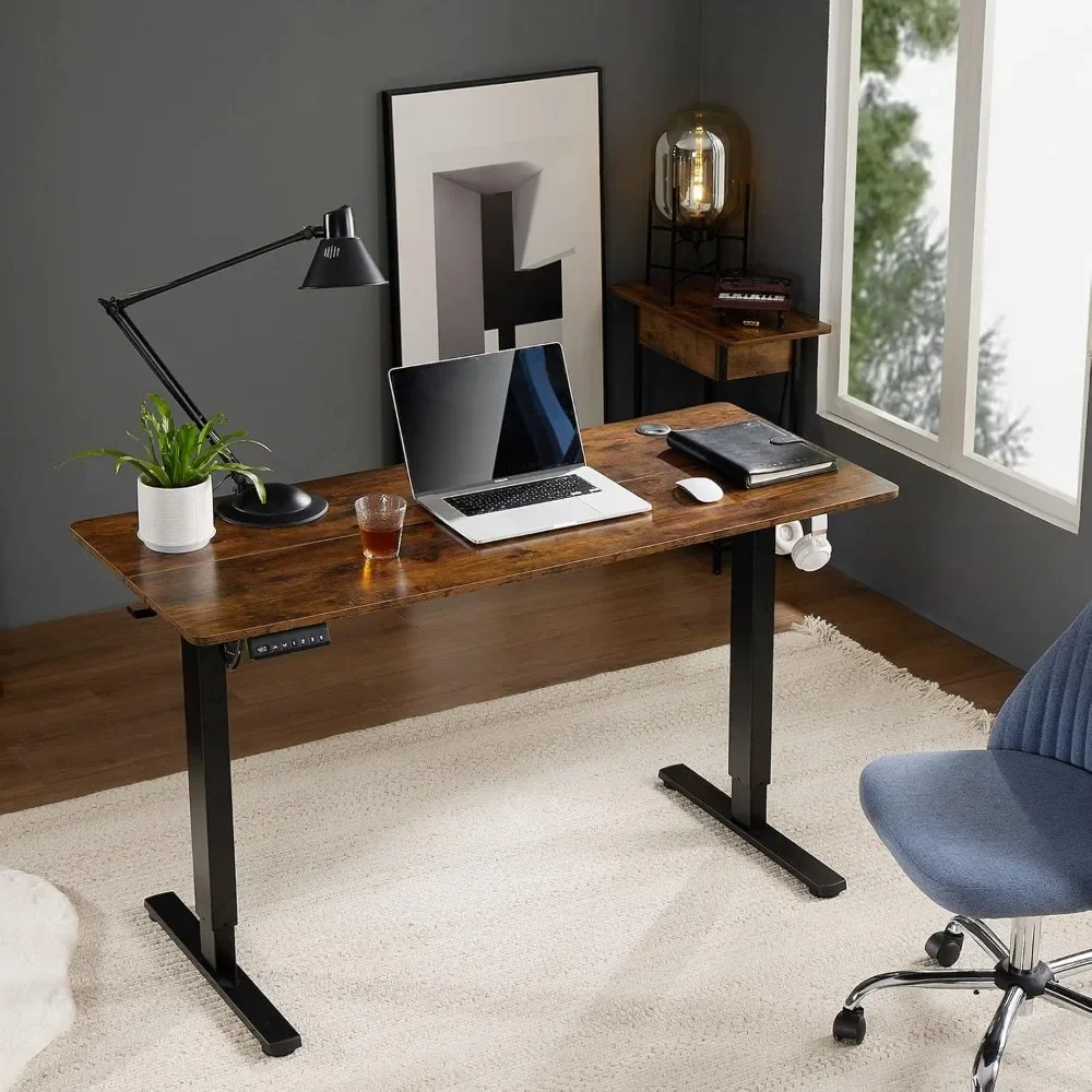 

Electric Standing Desk - 40 x 24 inch Adjustable Height Sit to Stand Up Desk with Splice Board, Rising Home Office Computer Tab