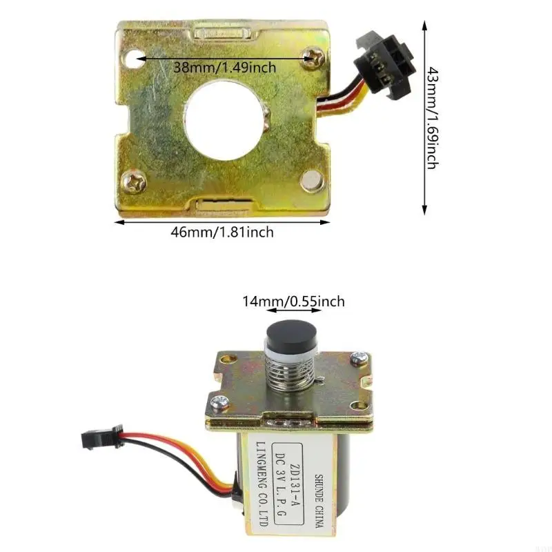 3V Universals Gas Water Heater Solenoid Valves Electromagnetic Valves Replacement Gas Water Heater Accessories Enduring M4YD