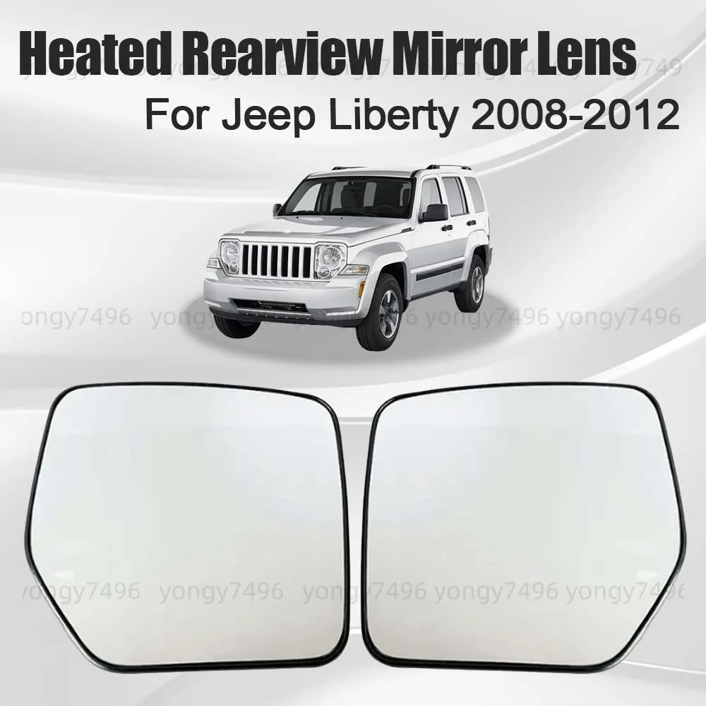 

Replace Car Wide Angle Heated Rearview Mirror Lens For Jeep Liberty 2008 2009 2010 2011 2012 Rearview Accessories Mirrored Glass