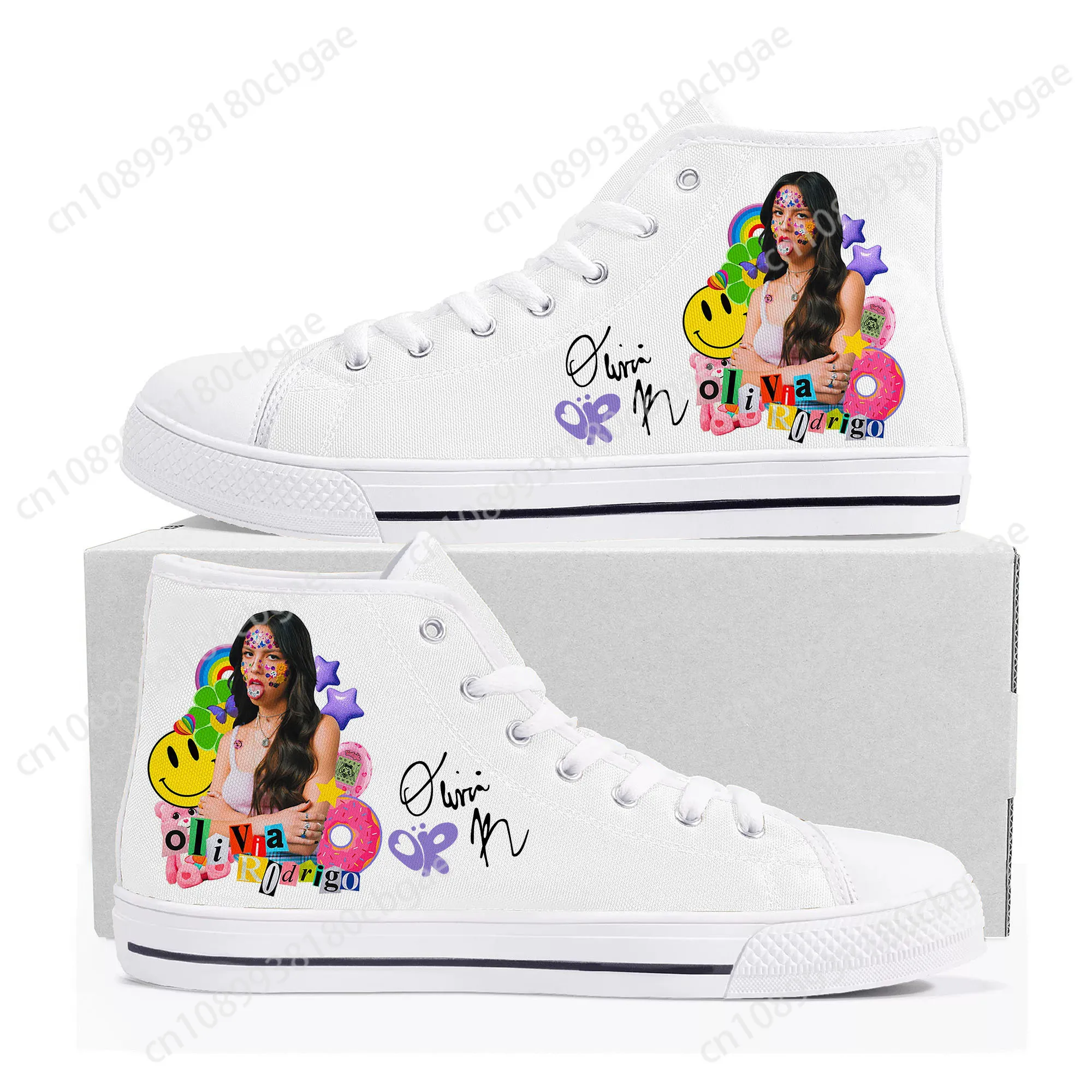 

Olivia Vampire Rodrigos Guts Sour High Top Sneakers Mens Womens Teenager High Quality Canvas Sneaker Casual Shoe Customize Shoes