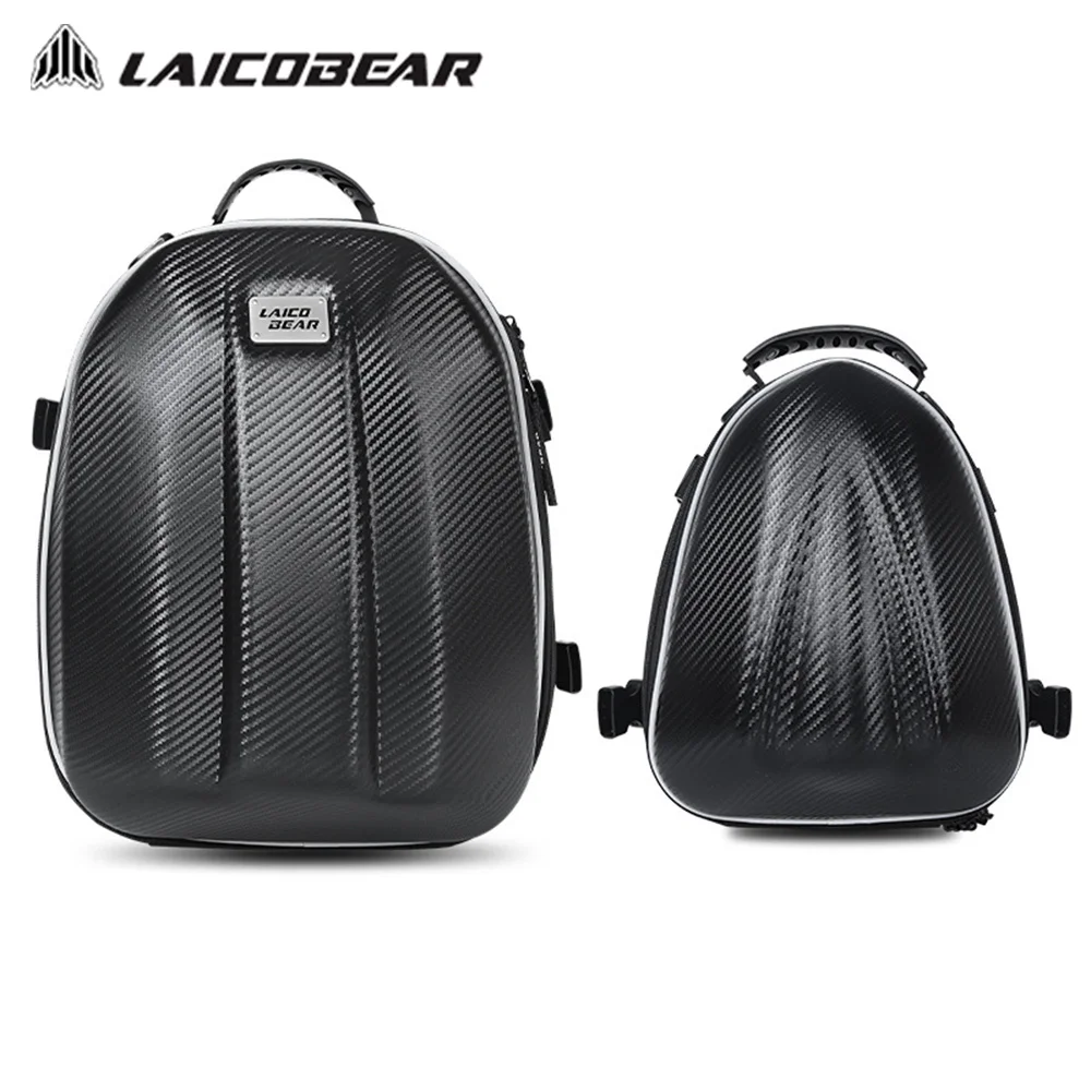 

LAICOBEAR Multifunctional Motorcycle Tail Bag Carbon Fiber Shell Motocross Bag Big Capacity Motorbike Bag Waterproof Durable