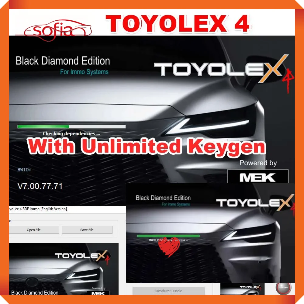 

Toyolex 4 with Unlimited Keygen for Denso for Lexus Mascheramento Car DTC Disable SoftwareTool dtc immo off /alldata autodata