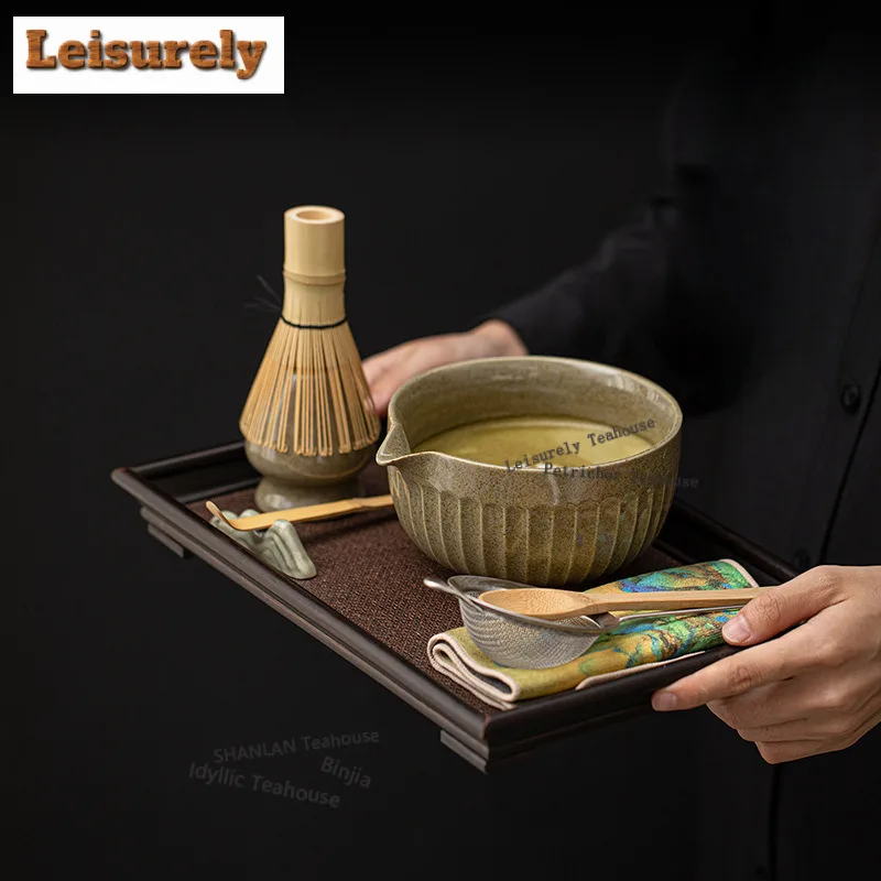 

Juge Matcha набор из восьми предметов, инструменты, чайные аксессуары, керамическая чаша, подставка для венчика, сто книг, сито для порошка, сетка, посуда для напитков, аксессуары