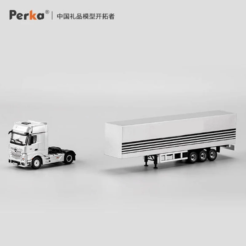 Perka 1:64 Flatbed Truck Legering Automodel Klassiekers Volwassen Souvenir Cadeau Statische display
