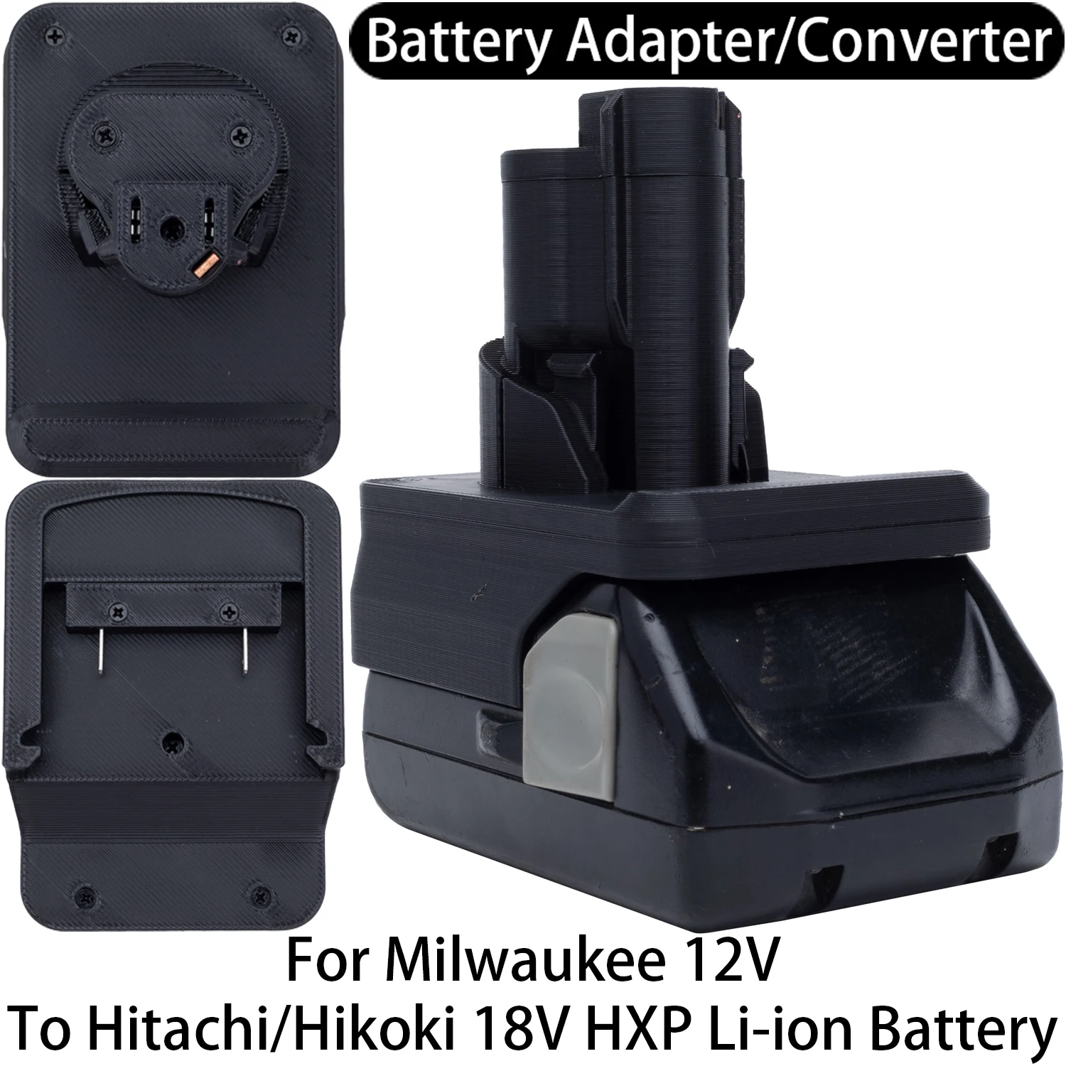 

Adapter for Milwaukee 12V Li-ion Tool to Hitachi Hikoki 18V HXP Li-ion Battery Adapter Converter Power Tool Accessory