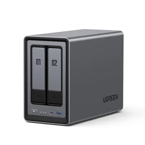 UGREEN NASync DXP2800 2-Bay Desktop NAS Intel N100 Quad-core CPU 8GB DDR5 RAM 2.5GbE 2X M.2 NVMe Slots 4K HDMI Network Attached