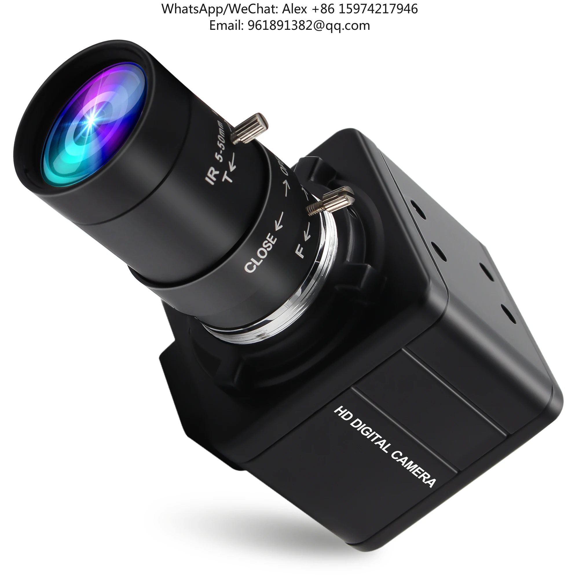 

CS 2.8-12mm/5-50mm Optical Zoom Webcam 8MP 3264x2448P USB 2.0 Varifocal Camera UVC Plug Play Industrial LightBurn Camera Mini