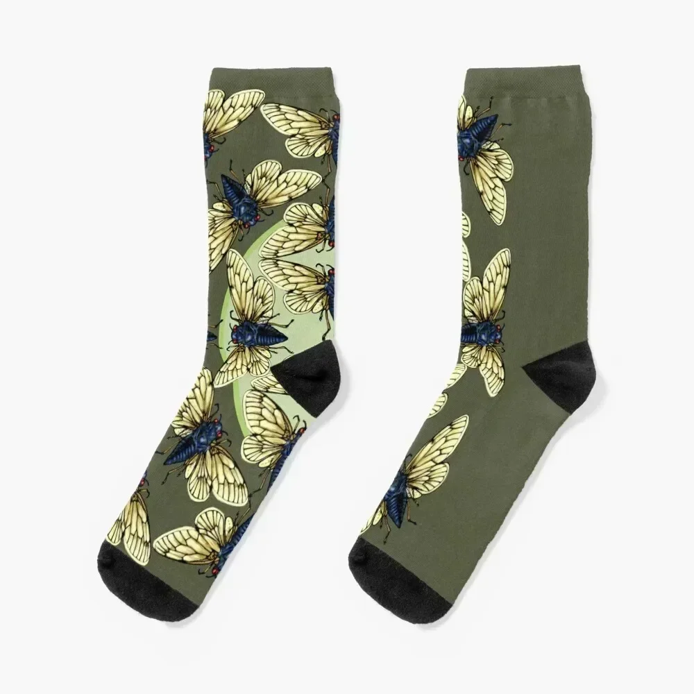 

cicada Socks soccer anti-slip hiking cool basketball Socks Men Women's