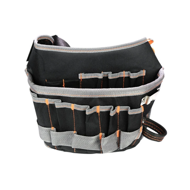 

1185 Multifunctional Waist Bag Electrician Tool Pouch Multiple Pockets Electrician Tool Bag Riveted Reinforcement Tool Holder