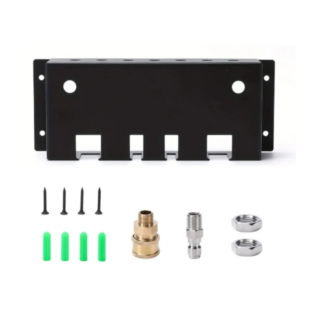 Metal Wall Mounted Storage Rack For Pressure Wa/sher Accessories Holder Nozzle Foam Organizer Garage Garden Tool Bracket