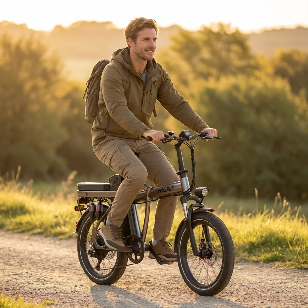 14 Inch Folding Electric Bike, 36V Lithium Battery, Dual Shock Absorption, Portable E-Bike for Adults, New Standard Ride Assist