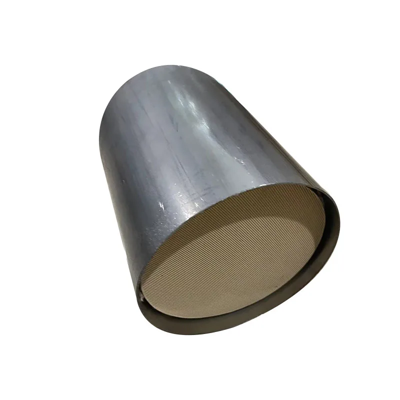 EURO 5 400 CPSI Universal 95*130mm High Traffic Catalytic Converter Ceramics Honeycomb Catalytic Converter With Metal Liner