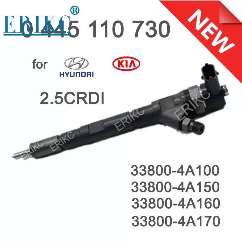 ERIKC 0445110730 Genuine Common Rail 0 445 110 730 Auto Fuel Oil Diesel Injector 0445 110 730 for 338004A000 338004A150