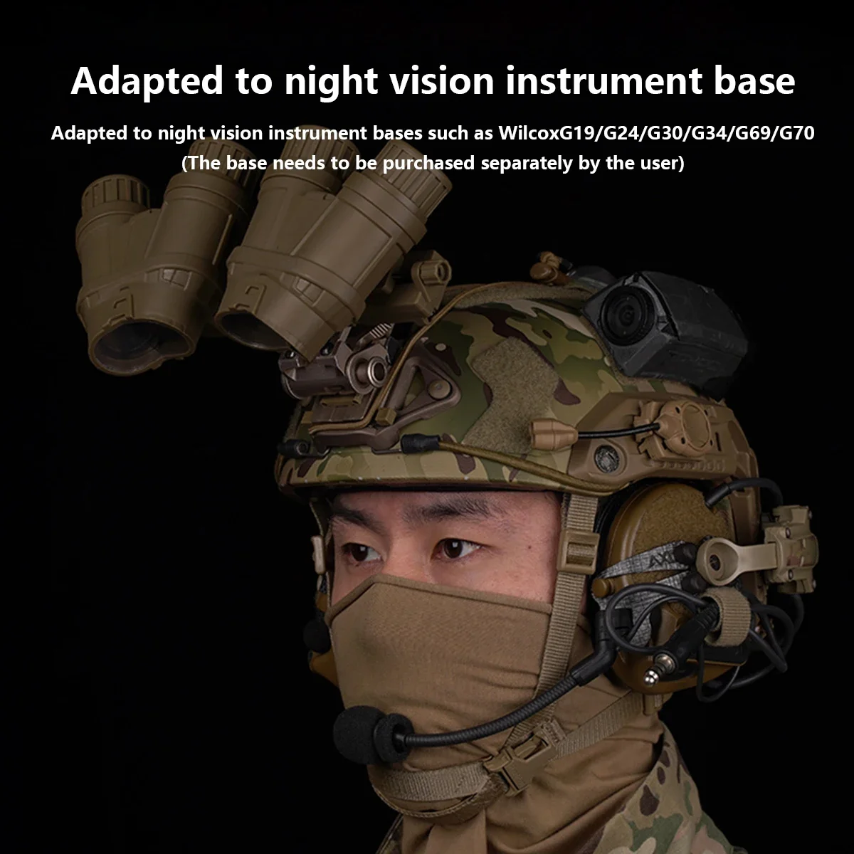 Tactical Nylon GPNVG 18 Night Vision Goggle DUMMY Model NO FUNCTION L4G24 NVG Helmet Mount VAS Shroud Three Hole Bracket