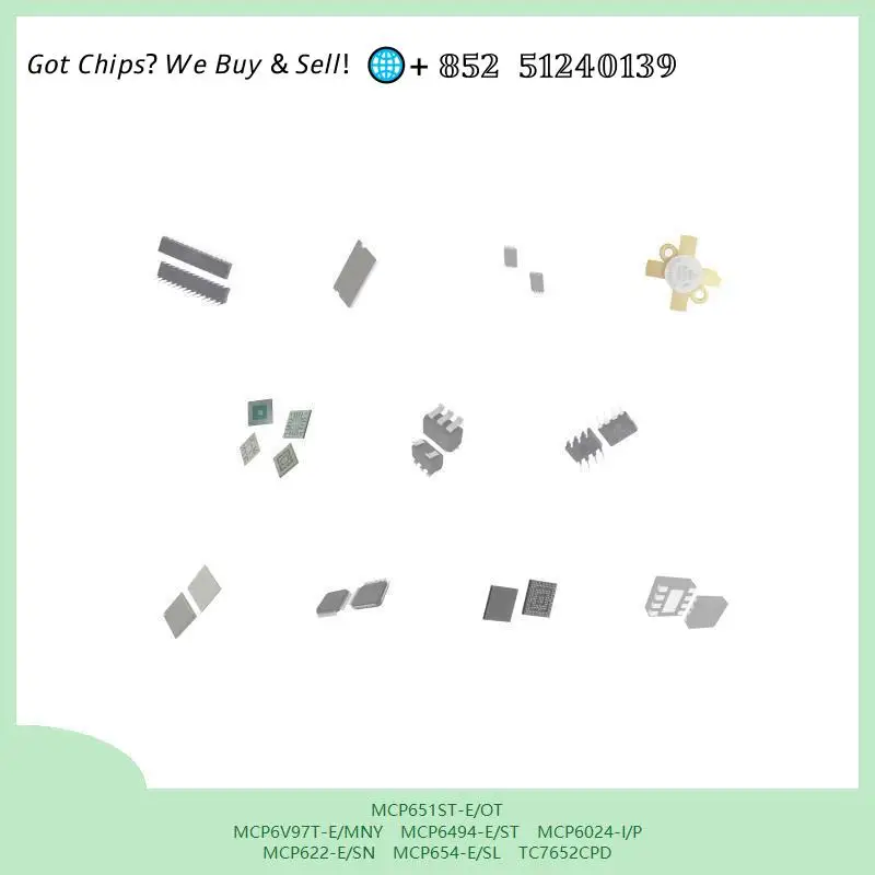chip Integrated circuit chip MCU chip MCP651ST-E/OT MCP6V97T-E/MNY MCP6494-E/ST MCP6024-I/P MCP622-E/SN MCP654-E/SL TC7652CPD