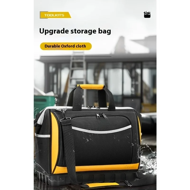 Сумка для инструментов Прочная и прочная, портативная универсальная сумка для хранения электриков, ремонтная холщовая сумка для инструментов