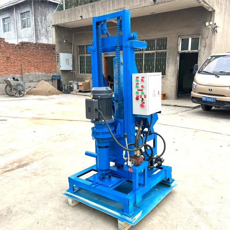 Customized mall Portable Diesel Hydraulic Well Drilling  Easy Operation 100m Household Shallow Well Drilling Machine