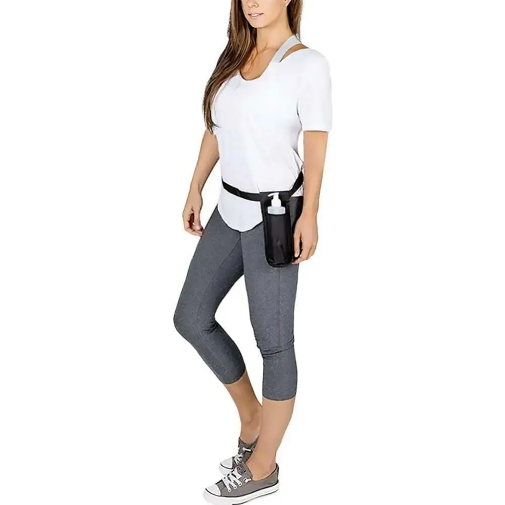 Durable Holder Massage Bottle Holster Oil Lotion Dispenser Essential Soft Single Adjustable Comfortable Waist Belt Oxford Cloth