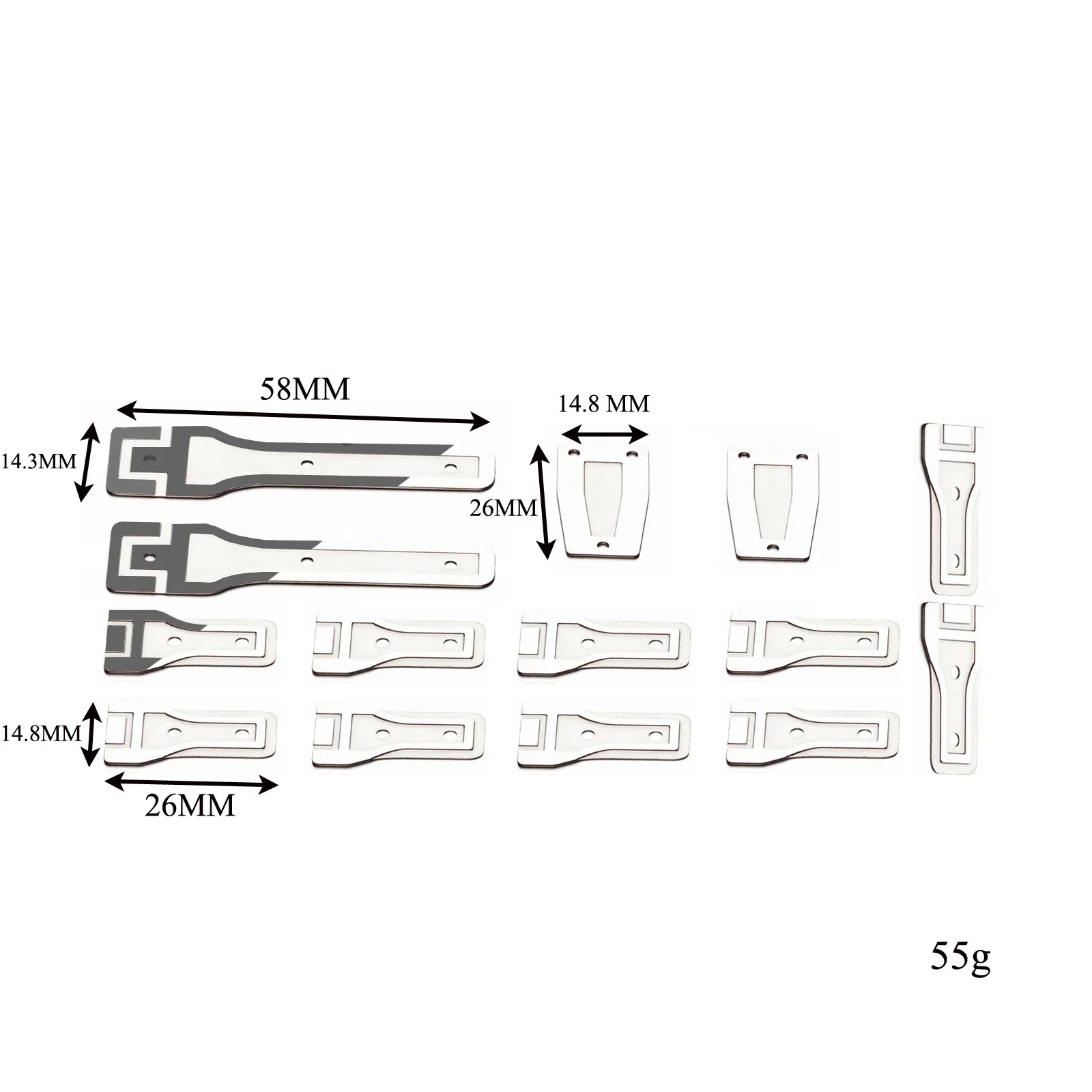 1/6 Tailgate โลหะฝาครอบบานพับประตูรถบานพับจําลองสําหรับ AXIAL SCX6 Wrangler RC รถอัพเกรดอุปกรณ์เสริม rc carros