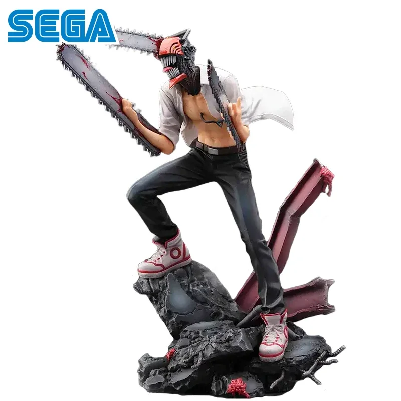 

Genuine Original SEGA S-FIRE Denji Chainsaw Man Anime Action Figure PVC 26CM Collectible Model Statuette Toys Ornament Gifts