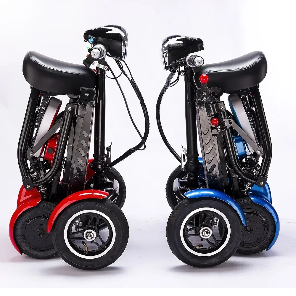 Enhance  Foldable Perfect Travel  Transformer 4 Wheel  Electric Folding Mobility Scooter Convenient for Elderly Travel