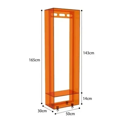 

Design Acrylic Wardrobe Coat Rack Floor Creative Nordic Small Apartment Movable Clothes Rack