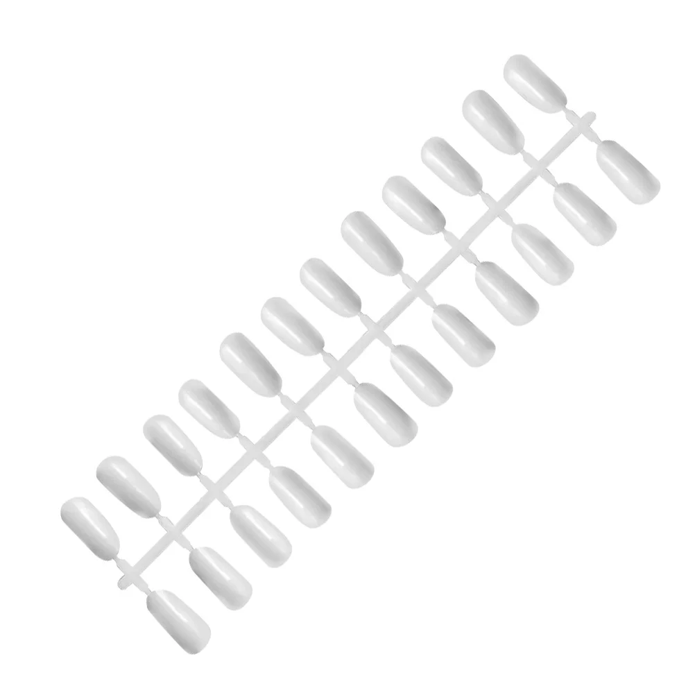 

240pcs White Tips Color Display Sticks False Full Cover Practice Tools For Gel Fiberglass French Extension Salon Training Kit