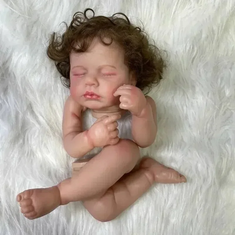 20inch Newborn Baby Reborn Doll Kit Loulou Baby Lifelike Soft Touch Already Painted Unfinished Doll Parts