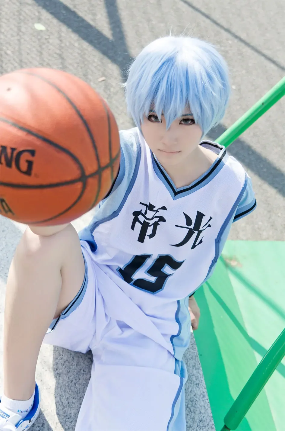 Kuroko no Basuke Seirin Kuroko Tetsuya parrucche Costume Cosplay Kuroko basket uomo donna parrucche sintetiche corte + WigCap