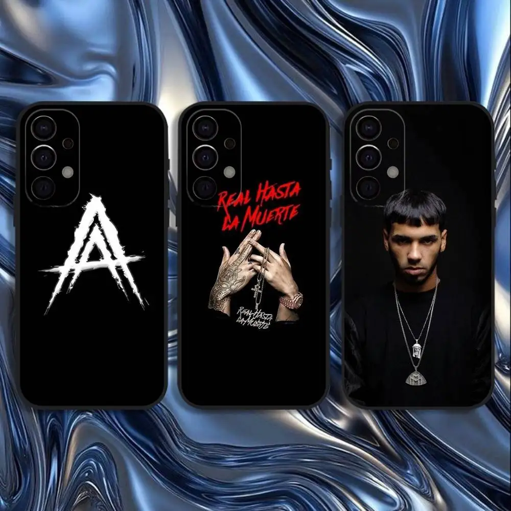

Rapper A-Anuel AA Phone Case For Samsung S25,S24,S21,S22,S23,S30,Ultra,S20,Plus,Fe,Lite,5G Black Cover