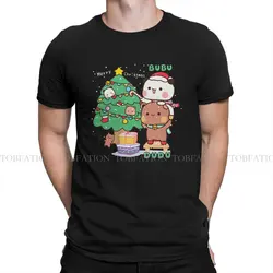 Bubu And Dudu Perfect Merry Christmas 100% Cotton T Shirt Vintage Homme Men's Tee Shirt O-Neck  Men Clothing