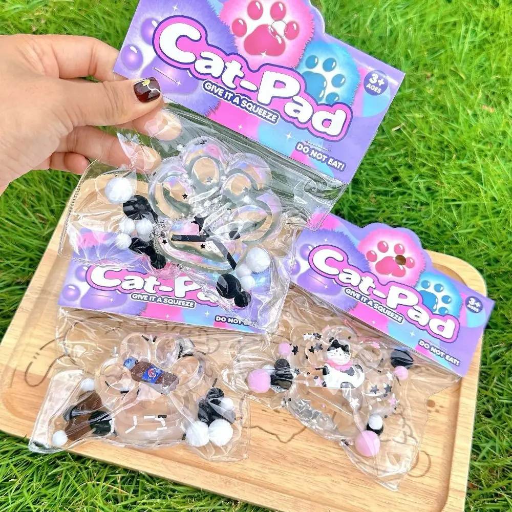 ตลก TPR Cat Paw ช้า Rebound ของเล่นไข่มุกโปร่งใสบีบ Cat Paw น่ารักสร้างสรรค์ Cat Claw Pinch ของเล่นที่ไม่ซ้ํากันของขวัญ