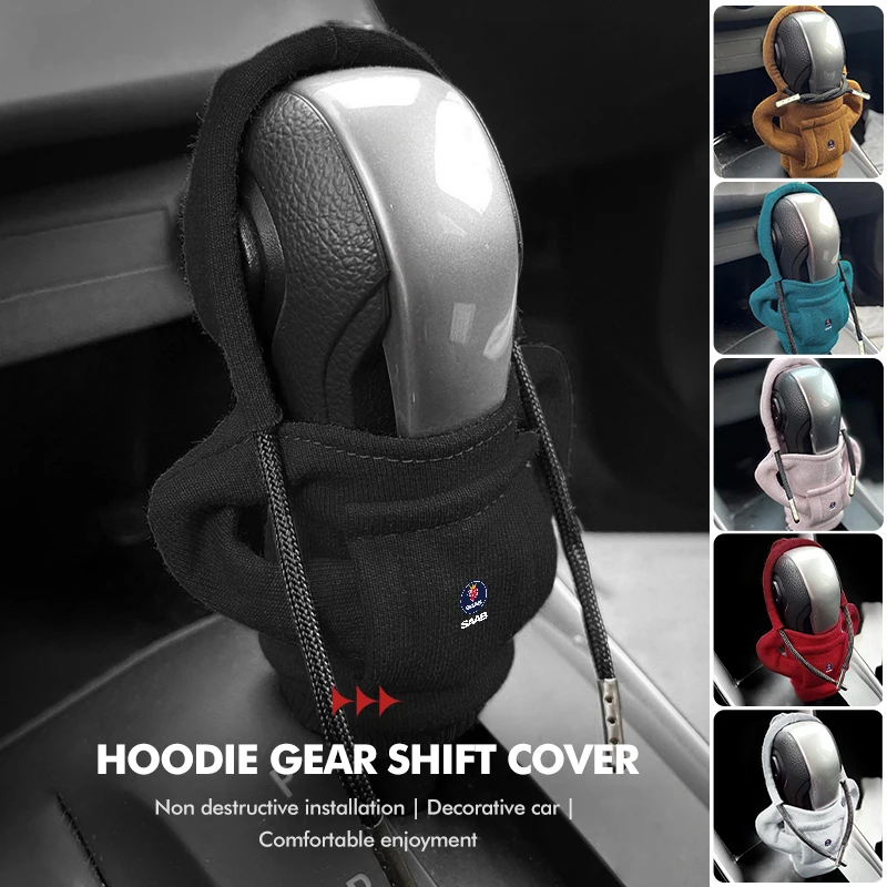 Hoodie Car Cover Gearshift Hoodie Sweatshirt Change Lever For SAAB 9-3 9-5 93 9000 900 9-7 600 99 9-X 97X Turbo X