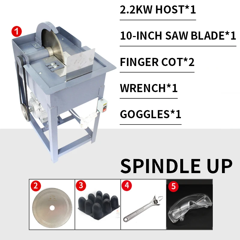 2200w 12 Inch Jadestone Cutting Machine Bench Type Water Cutting Machine For Jade Agate Stone