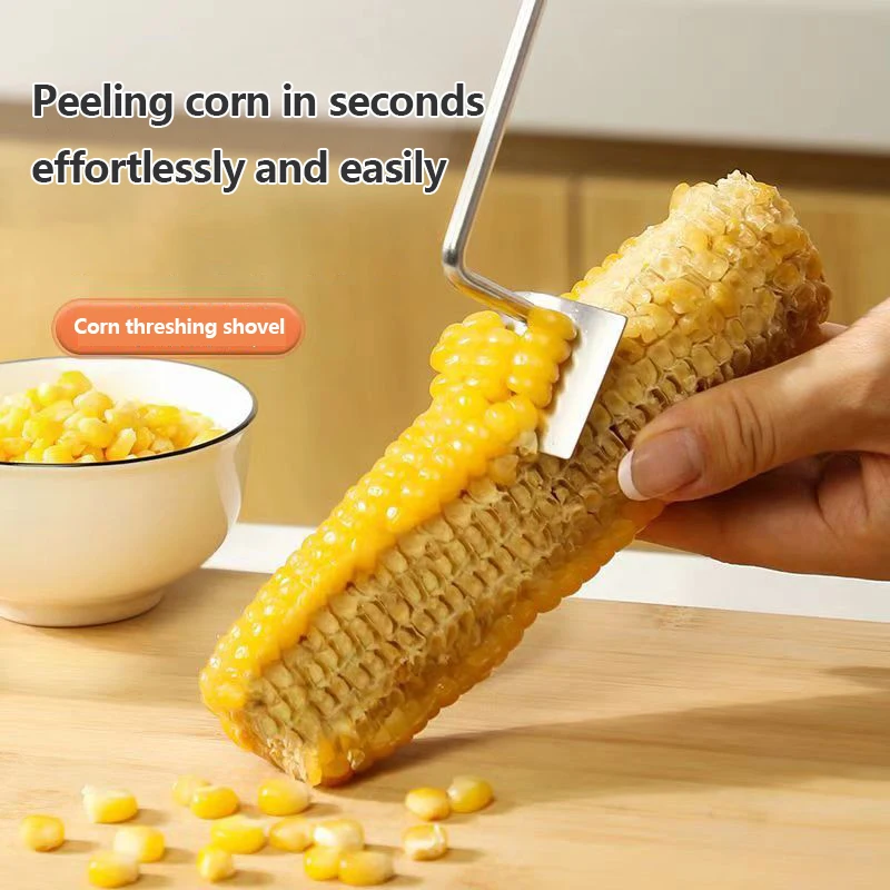 1PC Corn On The Cob Remover Stainless Steel Planer Ergonomic Handle Peeler Peel, Separate & Enjoy Fresh Corn With Minimal Effort