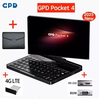 Ready Stock ! Original New GPD Pocket4 8.8-inch AMD AI 9 HX 370 64GB RAM 2TB NVMe Mini Laptop Computer for business GPD pocket 4