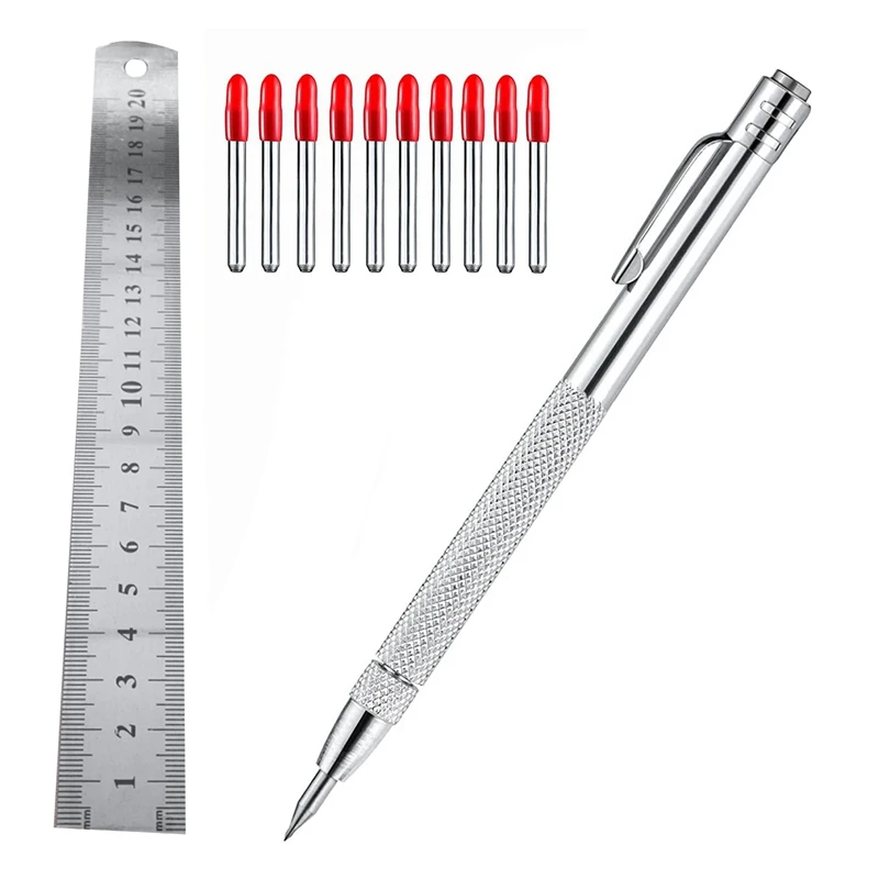 

Scribing Tools Replacement Marking Tip, Aluminium Engraving Pen For Glass/Ceramics/Metal Sheet