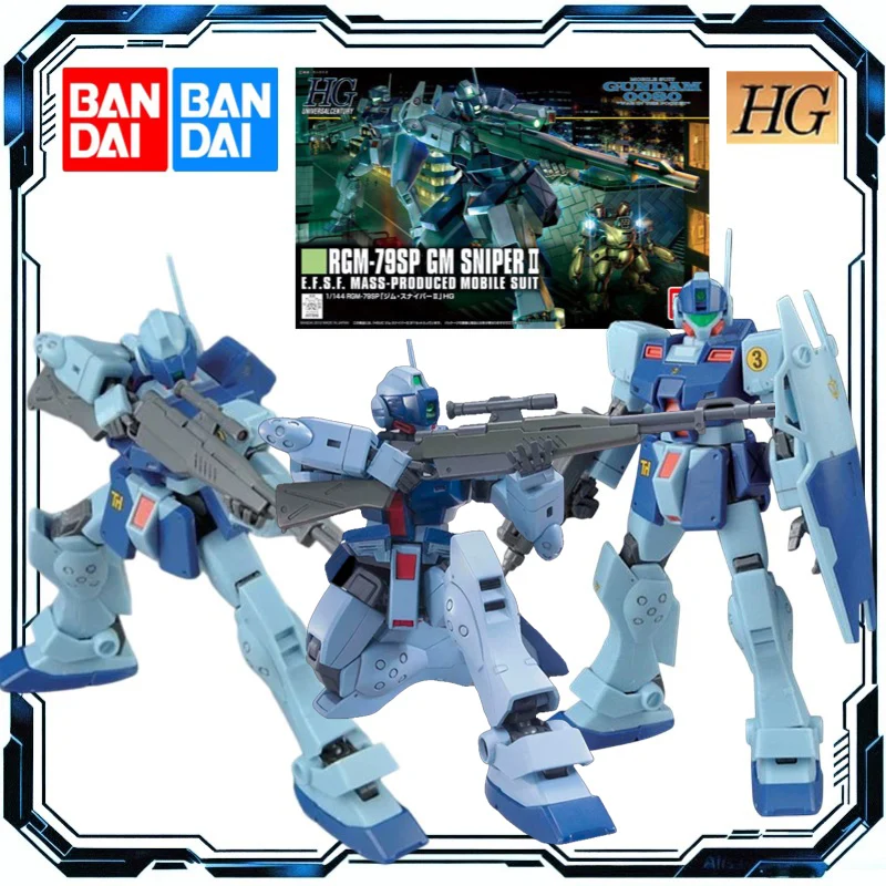 

Bandai HGUC 1/144 No.146 RGM-79SP GM Sniper II (0080 War in The Pocket) Model Kit Action Figure Toys for Boys Girls Kids Gif