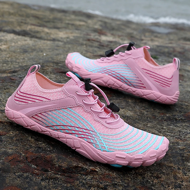 

Unisex Beach Aqua Shoes New Outdoor Quick Dry Upstream Wading Shoes Breathable Creek Tracing Water Non-Slip Five Finger Shoes