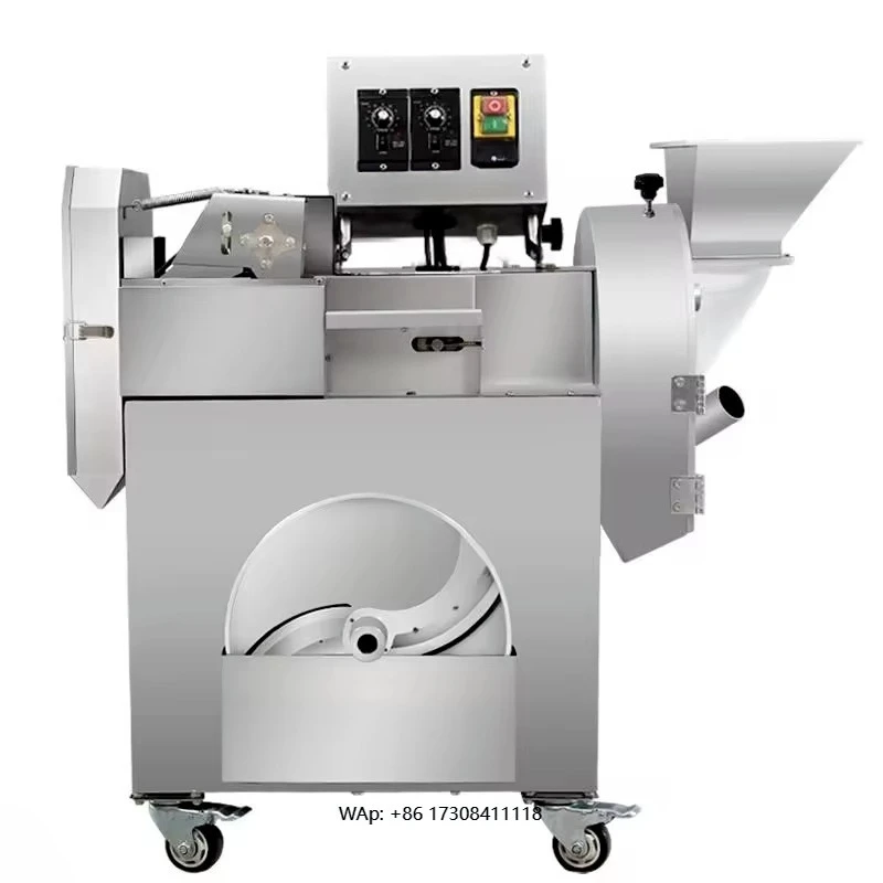 

Double Head Stainless Steel Electric Vegetable Cutter Industrial Multifunctional Fruit Processor