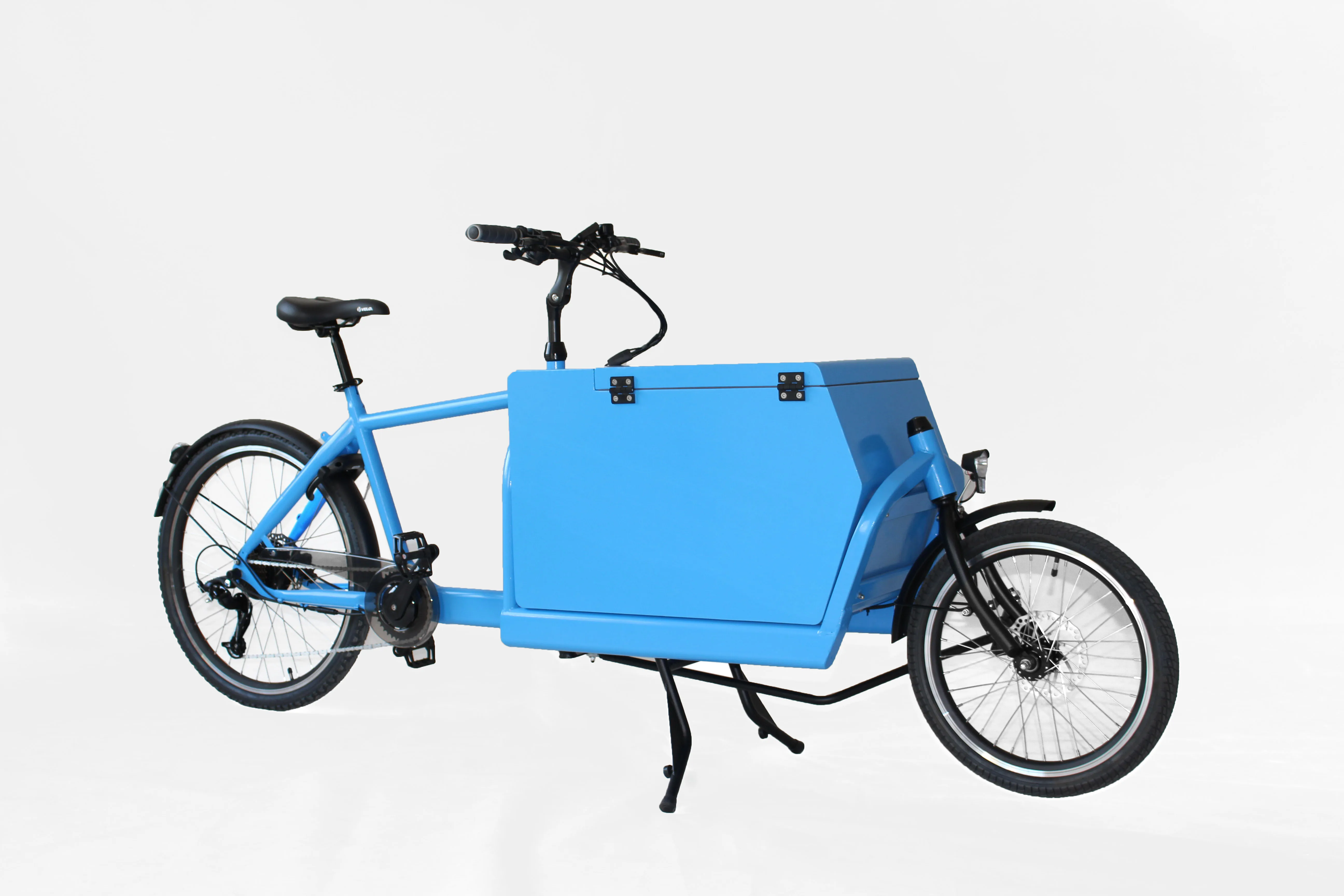 Vélo cargo familial, nouveau design, moteur à 2 roues