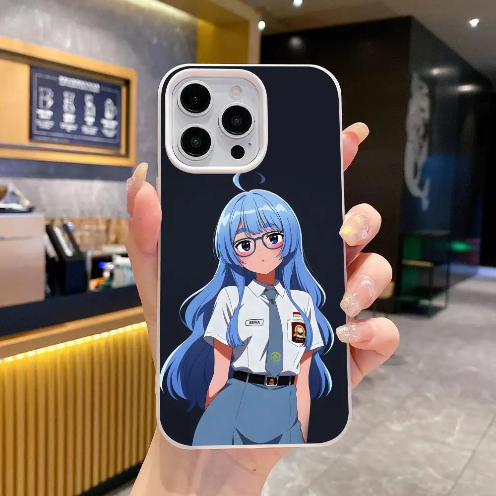 

Anime Shiunji Seiha Phone Case for iPhone 17 16 15 14 13 12 11 Air Pro Max Plus Jelly Double layer White Cover